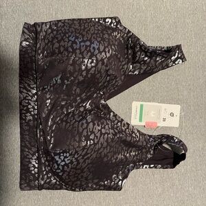 Chantelle Black Leopard Print Sports Bra